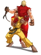 Sean and Ken artwork by SNK artist Falcoon.