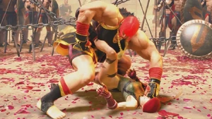 Marisa cold-cocking Cammy with a devastating punch.