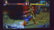 Ibuki utilizing Kasumi Gake against Makoto during Makoto's attack.