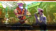 Mahesh asks Dhalsim for training