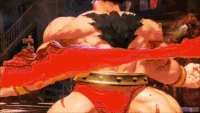 Gif animation of Zangief using Bolshoi Russian Suplex against Cammy in Street Fighter V.