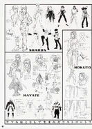 Early and final artworks