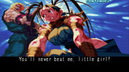 Ken's character specific win quote towards Ibuki in Street Fighter III: 2nd Impact.