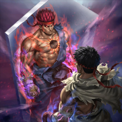 Street Fighter Ryu Akuma Evil Alpha Art Print for Sale by mr-jerichotv