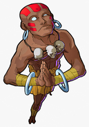 Dhalsim in Marvel Super Heroes vs. Street Fighter.