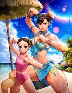 Chun-Li & Li-Fen on the Beach (Morning) ~ The King of Fighters All Star