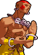 Dhalsim during Hyper Combo.