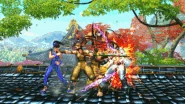 Scramble battle action. Ling Xiaoyu being thrown.