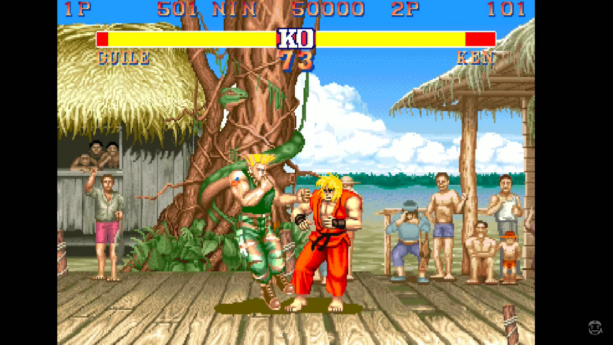 Street Fighter 2 Guile Combo Standing Flash Somersault Kick with Gamepad  and Commentary SF 2 