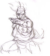 Street Fighter III: New Generation: Concept art.