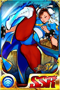 Chun-Li SSR card in Street Fighter: Battle Combination.