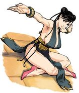 Artwork of Chun-Li's alternate costume