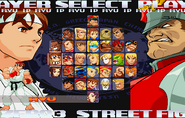 Street Fighter Zero 3 Saturn Select Screen