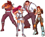 AllStarsQuartet.png (176 KB) Haggar standing alongside with Strider Hiryu, Poison, and Akira Kazama in Capcom Fighting All-Stars