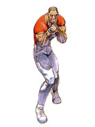 Ilustración nueva para la versión de Street Fighter incluida en Capcom Classics Collection.