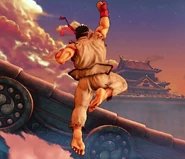 Ryu's Shoryuken in Street Fighter V.