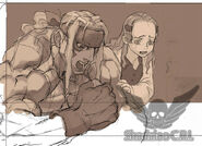 Rough sketch of his Street Fighter III ending, #2.