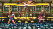 Street Fighter × Tekken, cameo en la segunda etapa del escenario Mishima Estate.