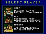 Selección de personaje.