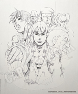 Street Fighter Alpha 2 JPN Saturn cover art sketch