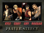 Character select screen in Streetwise