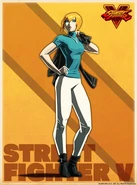 Shadaloo C.R.I. artwork of Juni in casual clothing