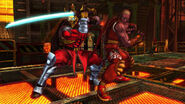 Yoshimitsu as M. Bison and Raven as Guy.