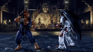 Akuma's Light, Heavy, and EX Tatsumaki Zankukyaku in Tekken 7: Fated Retribution.