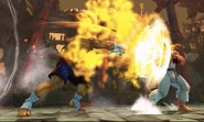 Sagat using it against Ryu in the same game