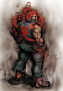 Akuma, as he appears in Street Fighter IV.