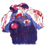 Street Fighter III: New Generation: Lose screen art by Kinu Nishimura.