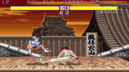 Chun-Li battling Ryu in The World Warrior