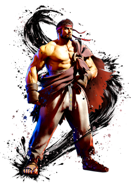 Illustration + digital enhancement Ryu Street Fighter IV, Street Fighter IV, Capcom
