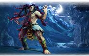 Mysterious Cove in Necalli's Champion Edition character artwork.