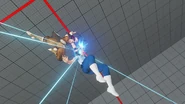 Ibuki performing on Chun-Li