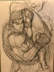 Ikeno- Ryu vs Sagat.jpg (669 KB) Ryu vs Sagat rough sketch by Daigo Ikeno.
