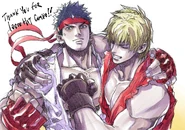 Ryu & Ken art used for Cooperation Cup 15.