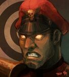 Artwork of M. Bison, drawn by Street Fighter V director Takayuki Nakayama (TAXX).