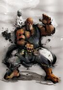 Gouken in Street Fighter IV.