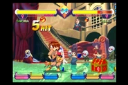 Sakura biting the back of Ibuki's head.