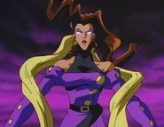 Rose as she appears in the Street Fighter cartoon.