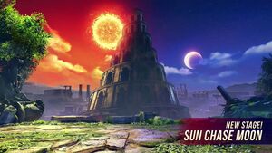 Sun Chase Moon stage in Street Fighter V