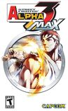 Street Fighter Alpha 3 MAX Box Art for the PlayStation Portable.