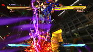 Juri with Xiaoyu in the air.