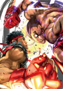 Street Fighter X Tekken: Illustration by Akiman.