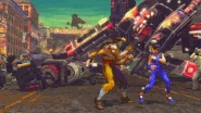 Vega slamming Xiaoyu on her head with Rainbow Suplex in Street Fighter X Tekken.