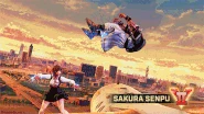 Sakura using Sakura Senpu against Rashid.