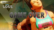 Game Over in Street Fighter V Arcade Mode.