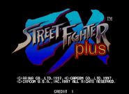 Główne menu Street Fighter EX plus α