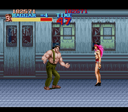 Poison's appearance in the Japanese Super Famicom version of Final Fight